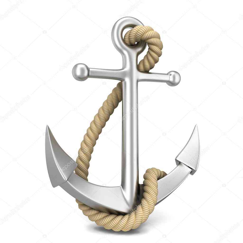 anchor with a rope